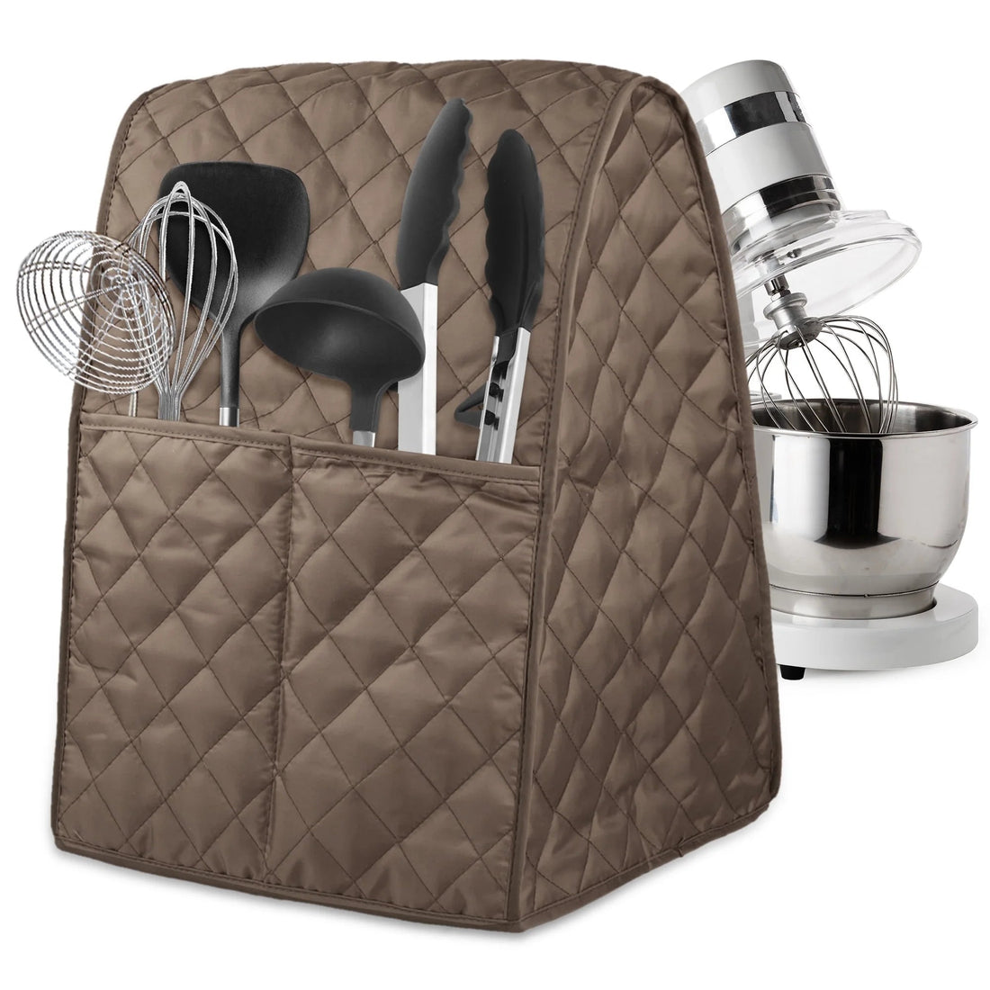Mixer Cover, EEEkit Kitchen Stand Mixer Dust-Proof Cover with Quilted Pocket Organizer Bag - Trendy Pakistan