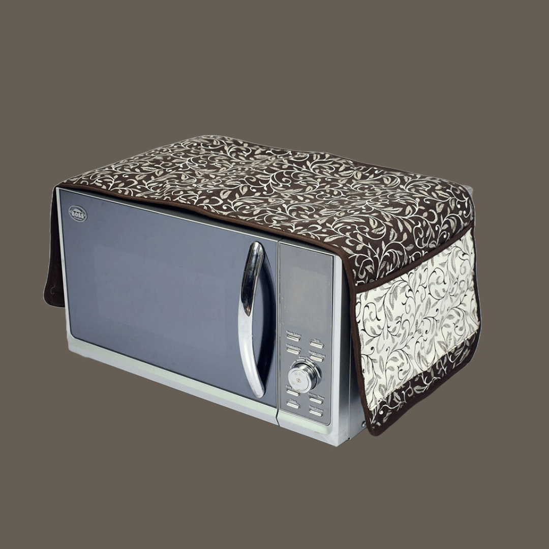Oven Top Cover in Grey Print - Trendy Pakistan