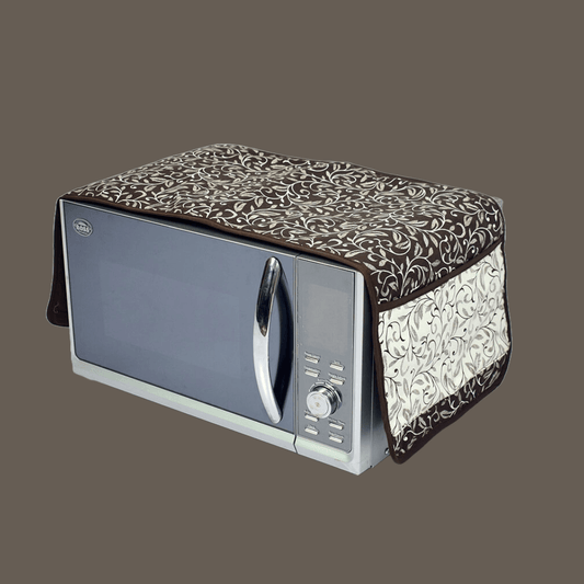 Oven Top Cover in Grey Print - Trendy Pakistan