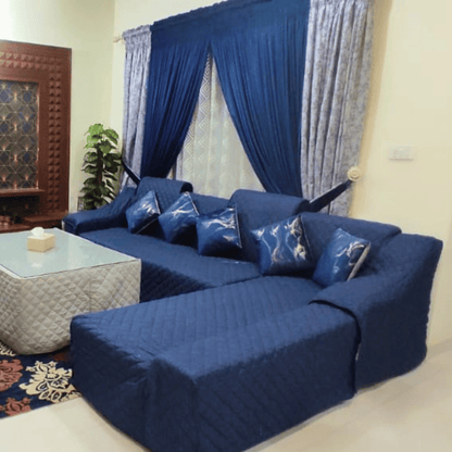 Premium Custom L Shape Sofa Cover – Quilted Sofa Protector | Made to Measure | Trendy Pakistan - Trendy Pakistan