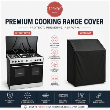 Premium Waterproof Cooking Range Cover – Customized Outdoor Stove & Oven Protector | Dustproof UV Resistant Cover by Trendy Pakistan - Trendy Pakistan