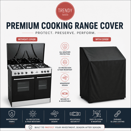 Premium Waterproof Cooking Range Cover – Customized Outdoor Stove & Oven Protector | Dustproof UV Resistant Cover by Trendy Pakistan - Trendy Pakistan