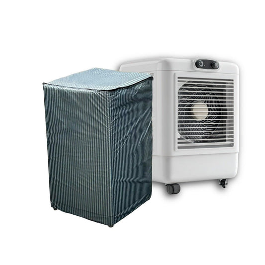 Premium Waterproof Grey Stripe Air Cooler Cover – Custom Size Dustproof Cooler Cover in Pakistan - Trendy Pakistan