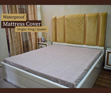 Waterproof Mattress Protector Light Brown