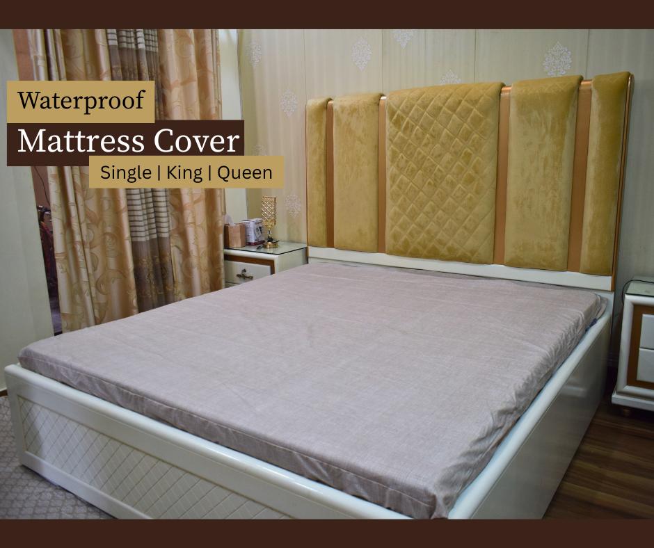 Waterproof Mattress Protector Light Brown