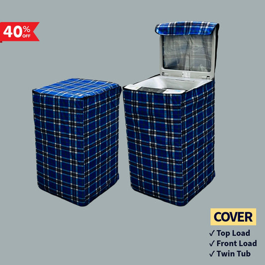 Best Waterproof Washing Machine Cover Grey Black Lining for Top Load & Front Load in Pakistan