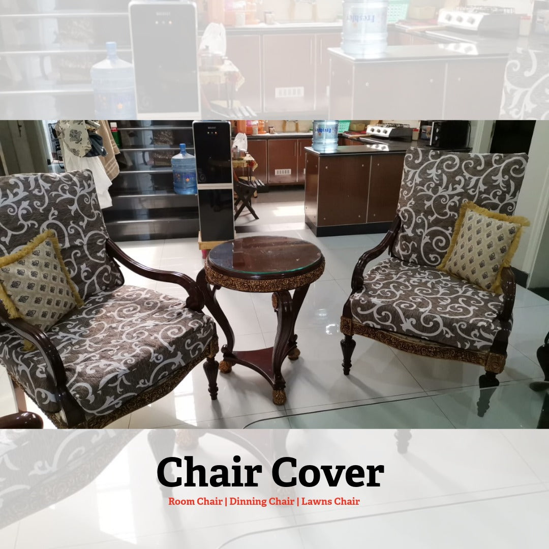 Premium Customized Room Chair Cover – Dust-Proof, Washable, Padded Protector for Classic, Normal, Long-Back & Wooden Chairs | Trendy Pakistan