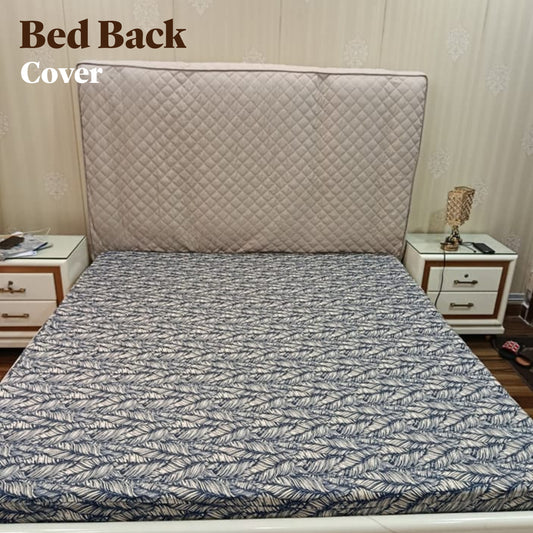 Premium Quilted Bed Back Cover – Dust & Stain Protector for All Pakistani Bed Sizes | Luxury Headboard Cover