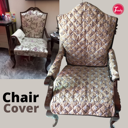 Premium Customized Room Chair Cover – Dust-Proof, Washable, Padded Protector for Classic, Normal, Long-Back & Wooden Chairs | Trendy Pakistan