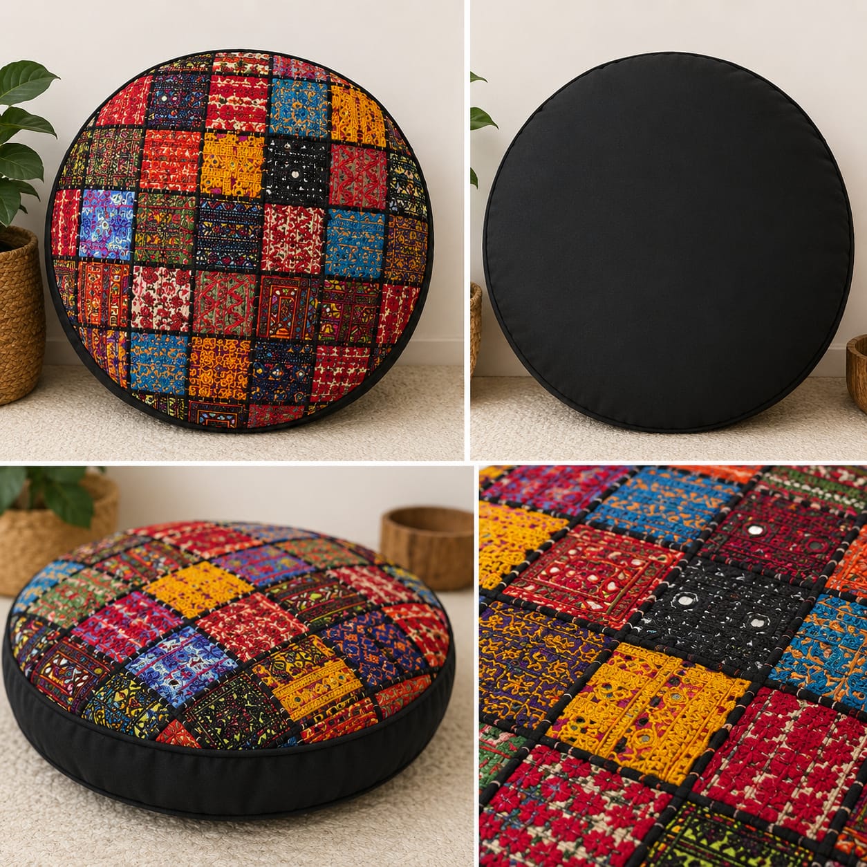 Sindhi Style Handmade Cushion Cover - Trendy Pakistan