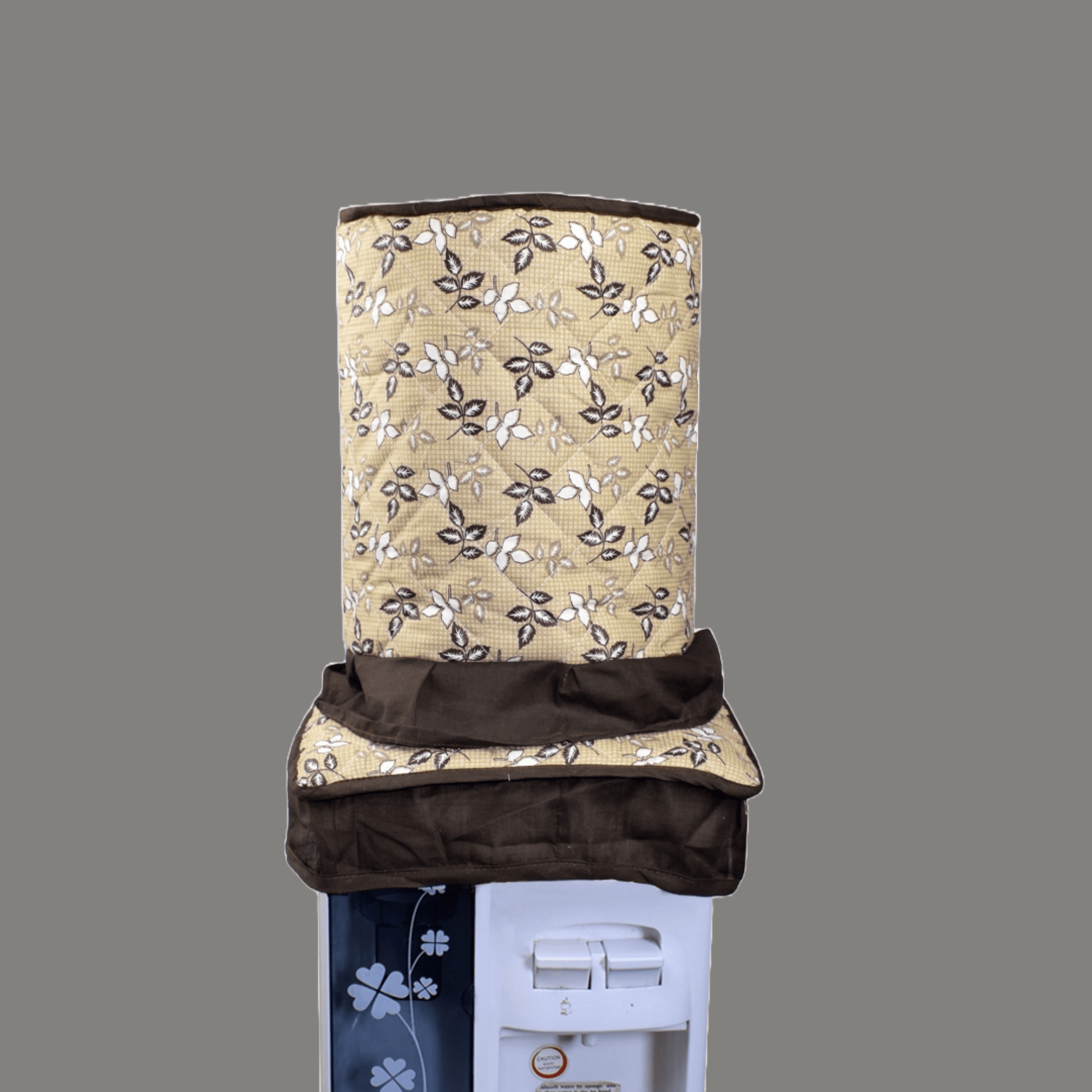 Water Dispenser And Bottle Cover Brown Print - Trendy Pakistan