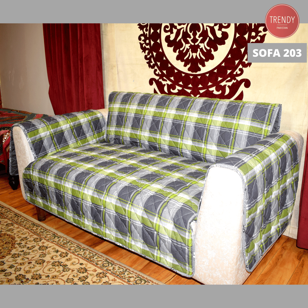 Sofa Cover in Quilted Fabric - Trendy Pakistan