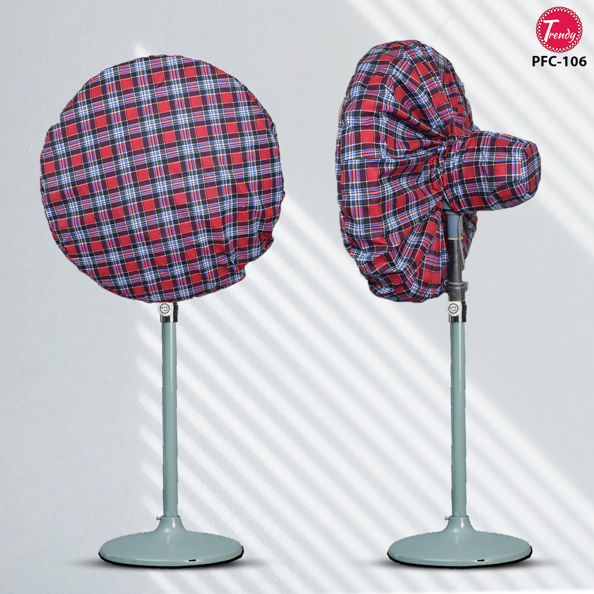 Padestal Fan Cover in Quilted Fabric