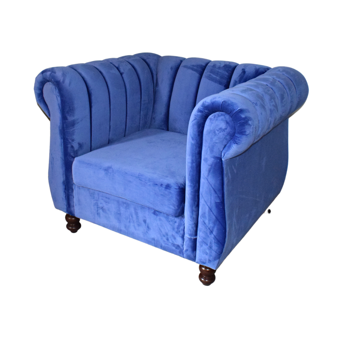 Trendy Home Sofa SIngle Seater Royal Blue