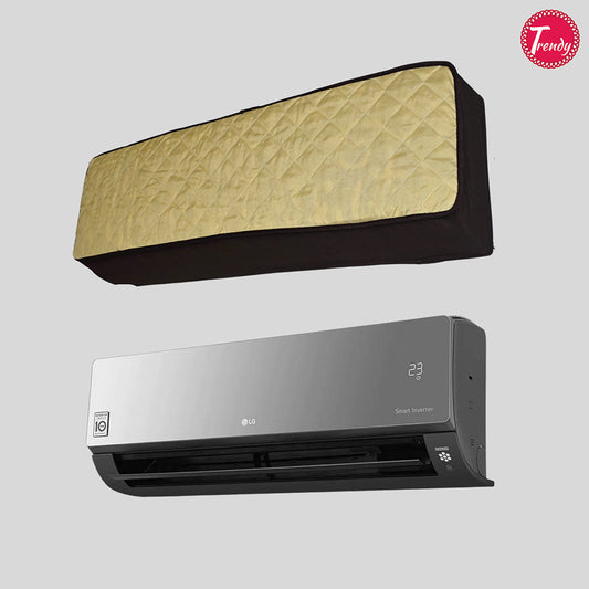 Off White Split AC Cover – Plain Cotton Dustproof and Washable Cover for Haier, Gree, Dawlance, PEL, and Orient Split AC by Trendy Pakistan