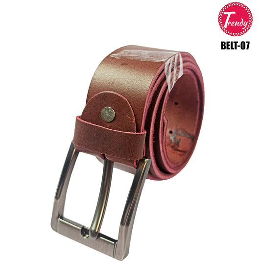 Orignal Leather Mustered Belt-BLT-07 - Trendy Pakistan