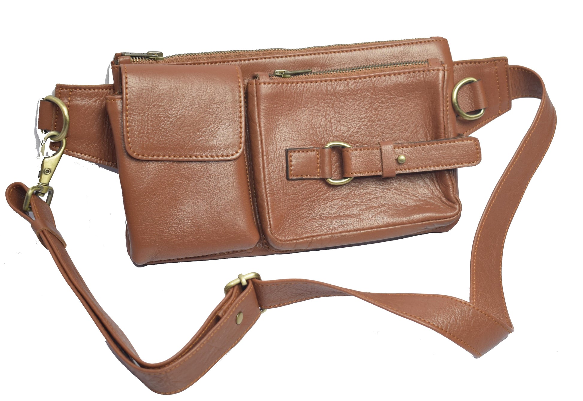 Leather Belt Bag – Genuine Waist Bag – Fanny Pack – for Man Woman - Trendy Pakistan