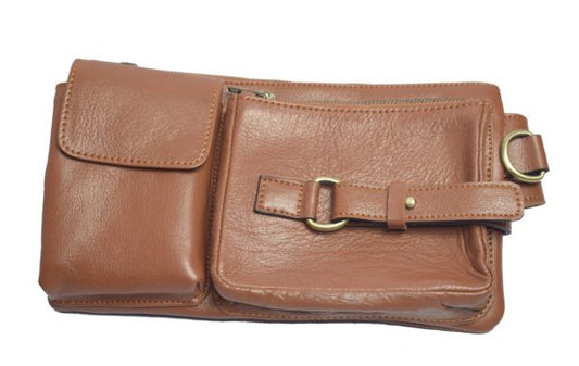 Leather Belt Bag – Genuine Waist Bag – Fanny Pack – for Man Woman - Trendy Pakistan