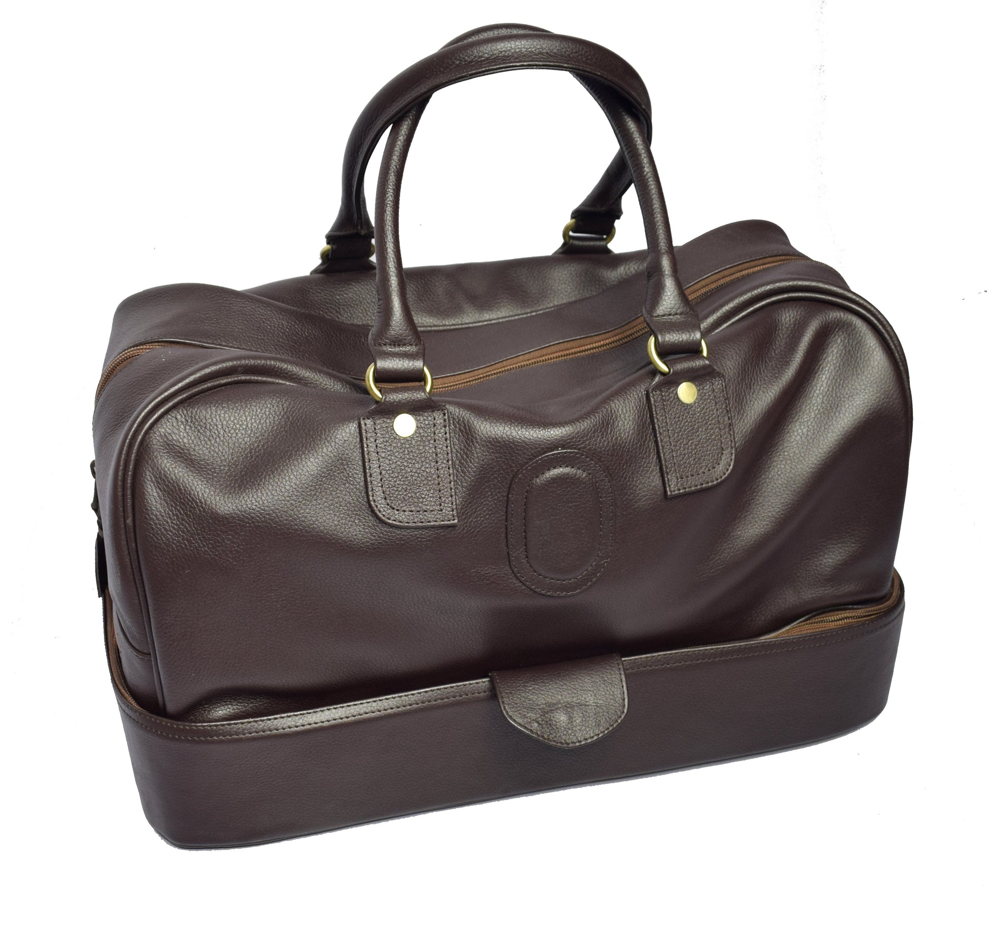 Trendy Original Leather Duffel Bag with Two Portion - Trendy Pakistan