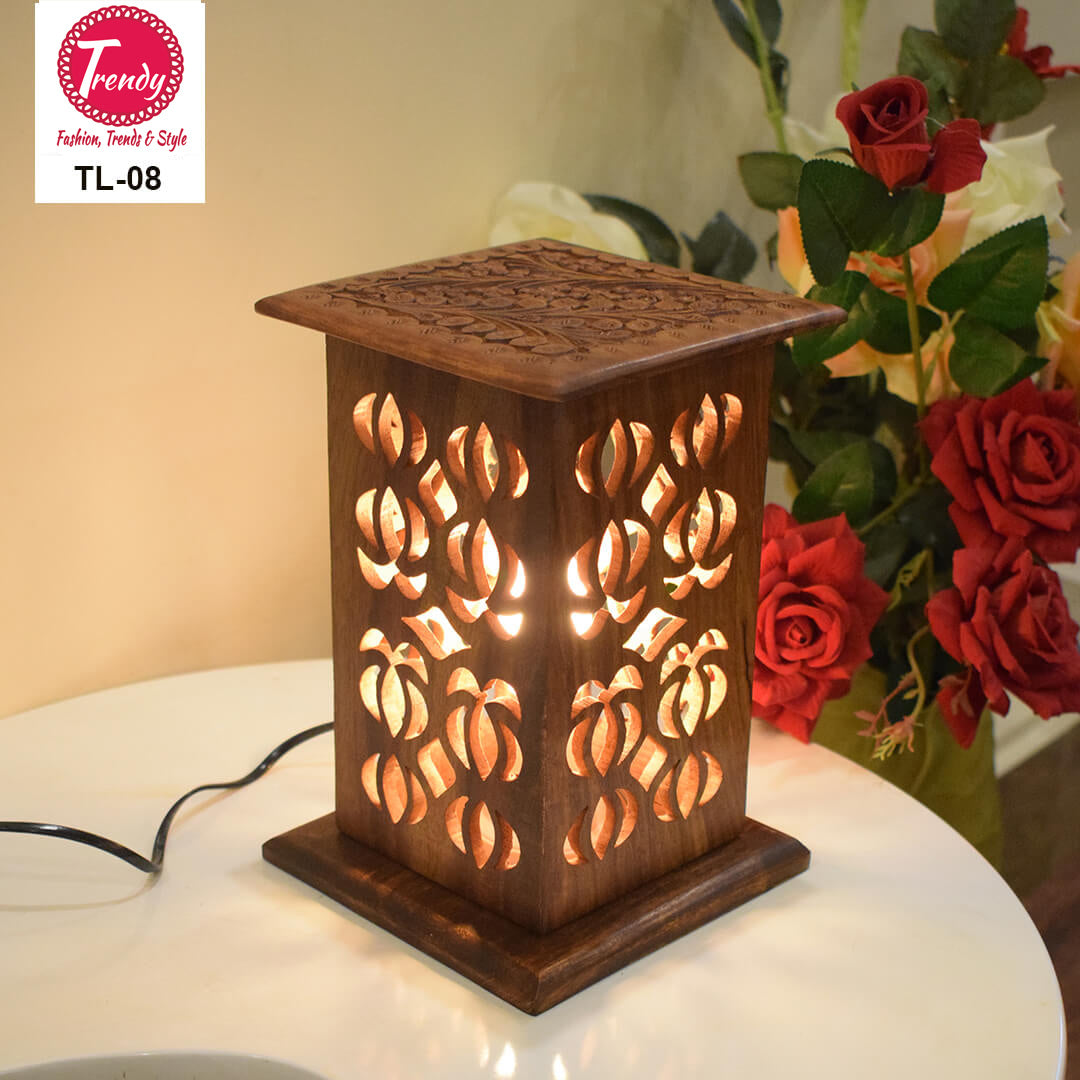 Side Table Lamp Square with Perfect Brass Art - Trendy Pakistan