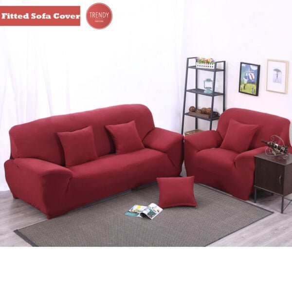 Best Jersey Fitted Sofa Cover for Standard Sofa | Washable and Fitted Sofa Cover - Trendy Pakistan