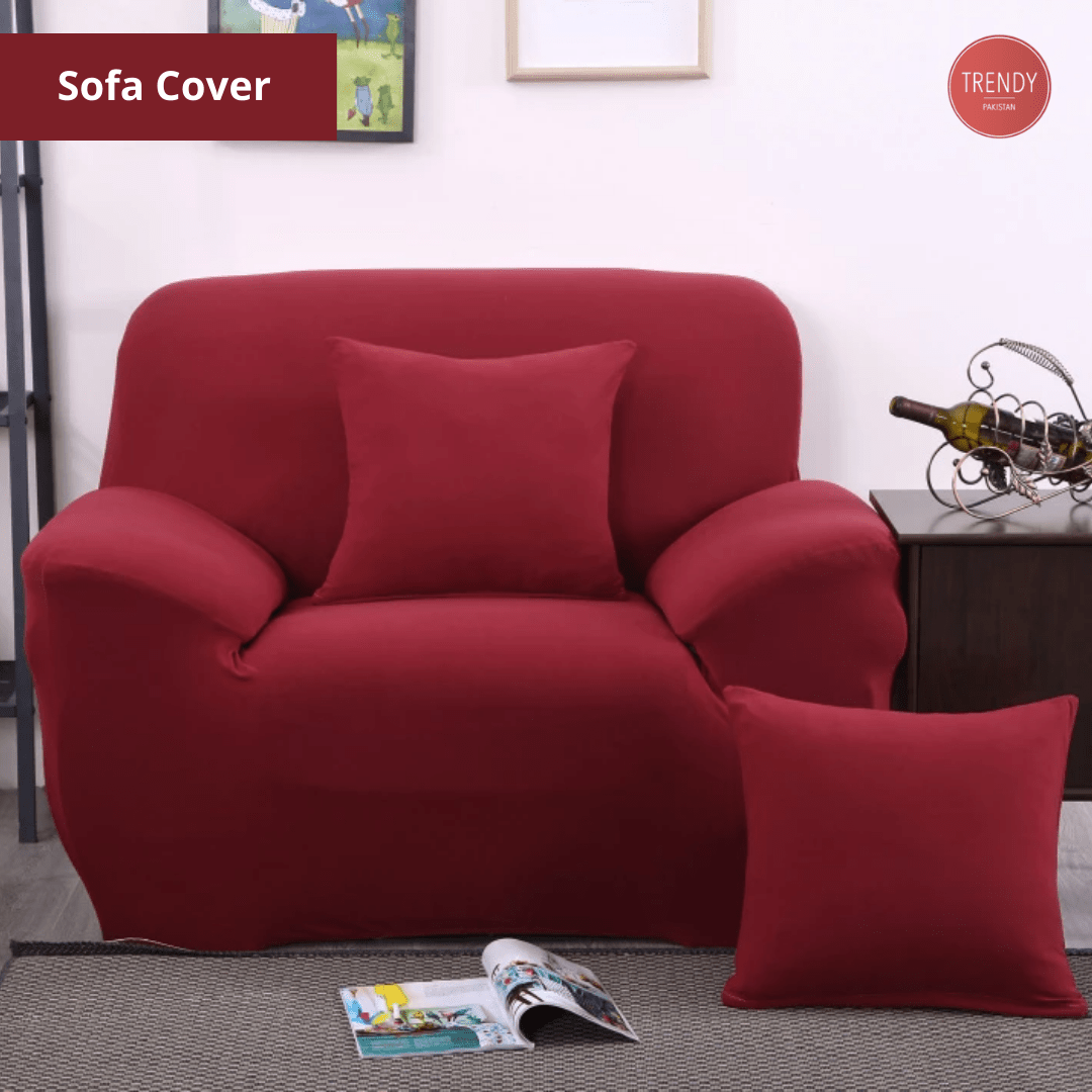 Best Jersey Fitted Sofa Cover for Standard Sofa | Washable and Fitted Sofa Cover - Trendy Pakistan