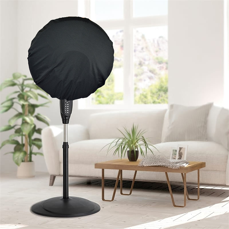 Black Waterproof Pedestal Fan Cover