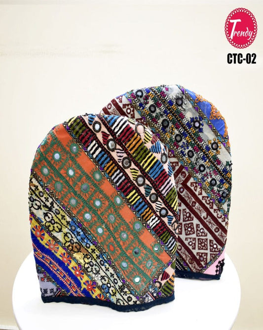 Sindhi Hand Crafted Embroidery Tea Cozy Pair CTC-02 - Trendy Pakistan