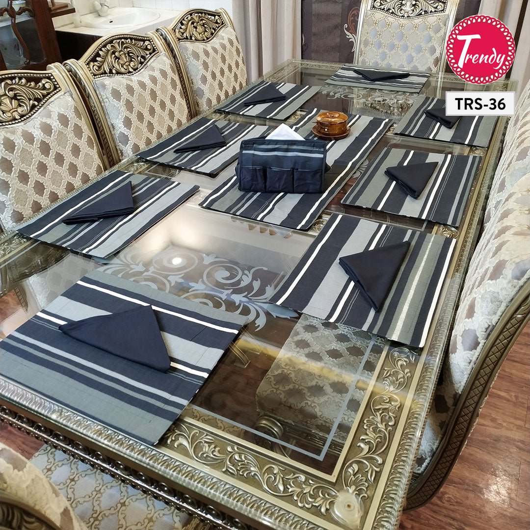 Most Trendy Table Runner and Place Mat Set - Trendy Pakistan