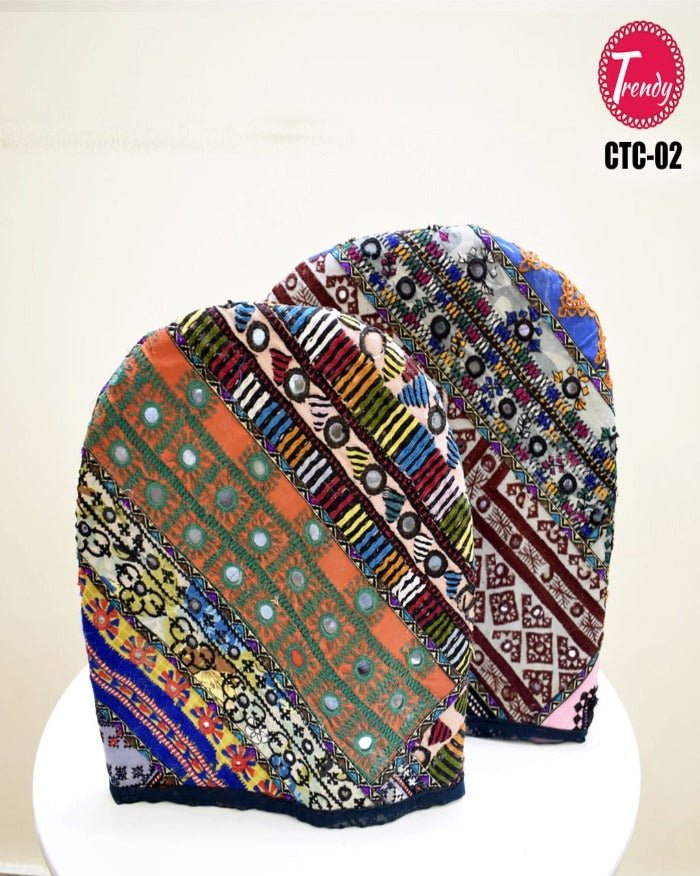 Sindhi Hand Crafted Embroidery Tea Cozy Pair CTC-02 - Trendy Pakistan