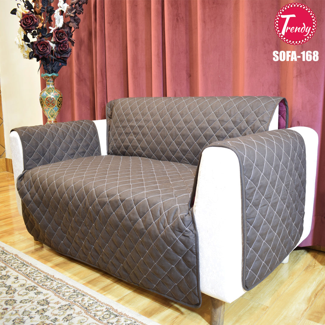 Reversible Plain Sofa Cover - Trendy Pakistan