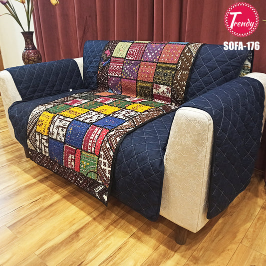 Sofa Cover with Sindhi Runner Traditional Edition