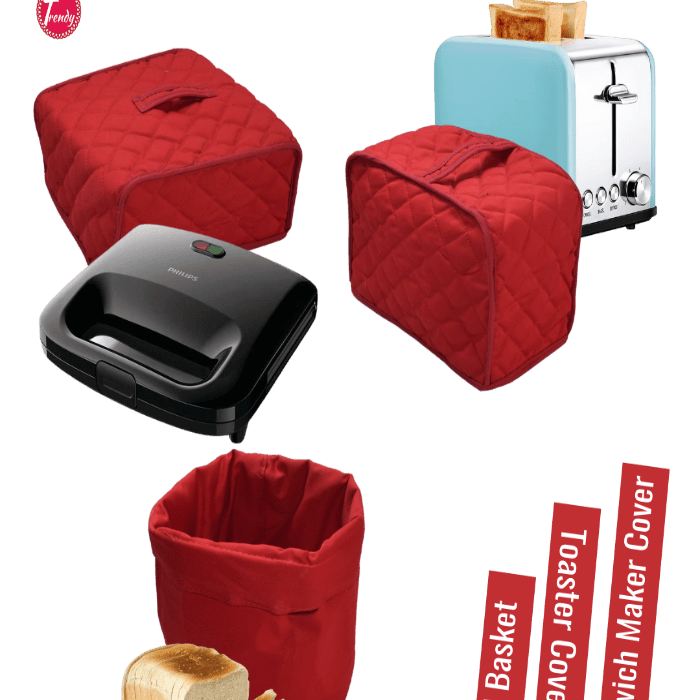 Toaster Cover Sandwich Maker Cover Bread Basket Pack of 3 - Trendy Pakistan