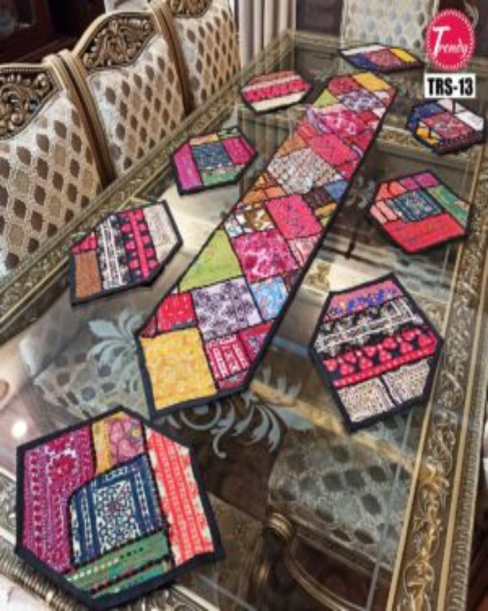 Best Quality Sindhi Hand Embroidery Runner Set 