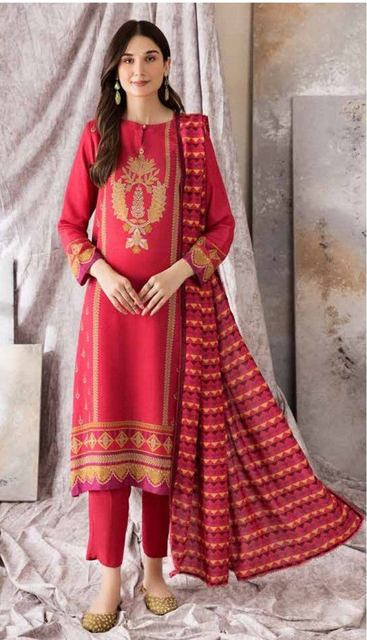 Un-stitched 3-PC Karandi
