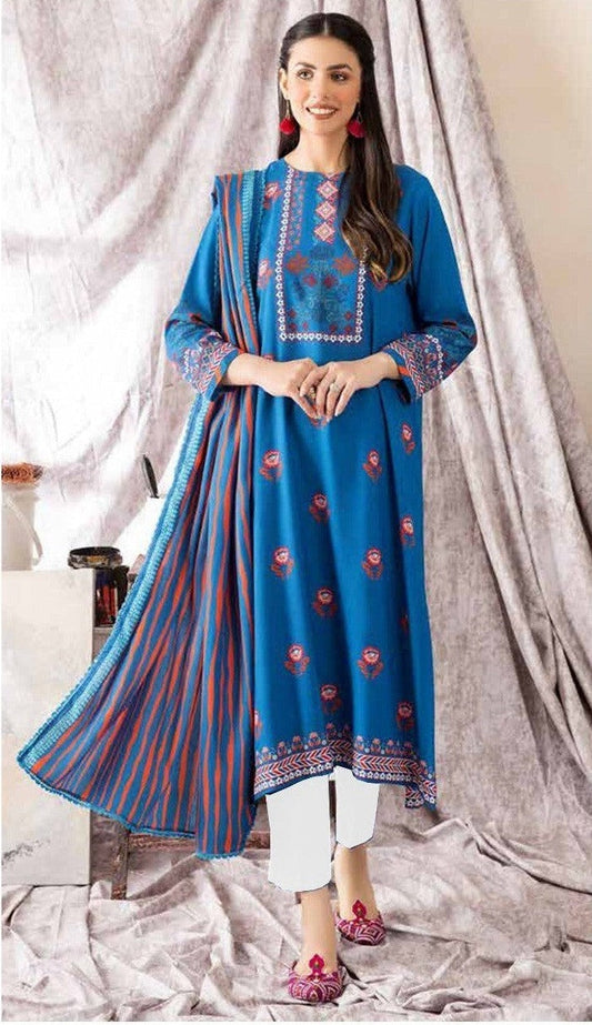 Un-stitched 3-PC Karandi